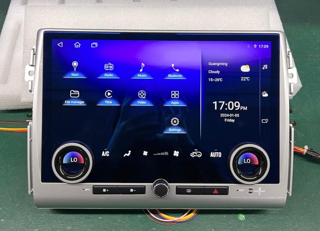 2007-2023 Toyota FJ Cruiser New Aftermarket Car Radio Replacement 13.3" QLED Touch Screen Display Android Head Unit Stereo Upgrade GPS Navigaiton Infotainment System Wireless Apple CarPlay Android Auto 4G WIFI