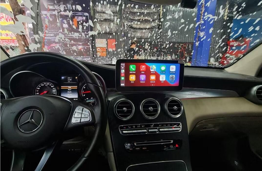 12.3" / 10.25" Android Auto Screen Head Unit Upgrade for Mercedes C‑Class W204 W205, GLC X253, V‑Class W446 V220 (2007–2021) With Wireless Apple CarPlay Android Auto