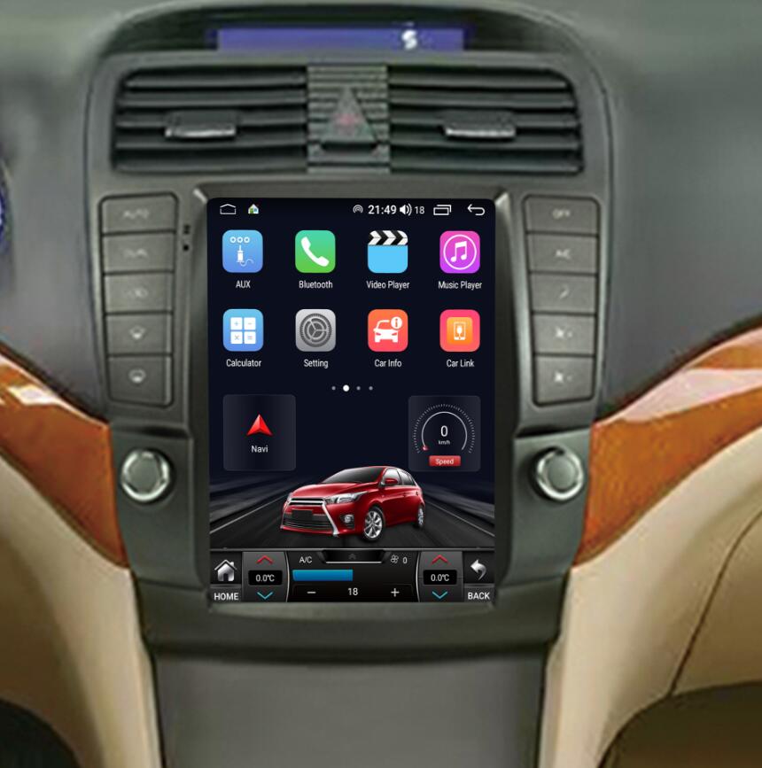 Tesla Style 10.4" Android Car Radio Stereo for Acura TSX 2003-2008 | Wireless CarPlay & Android Auto | 10.4 Inch Touchscreen Head Unit