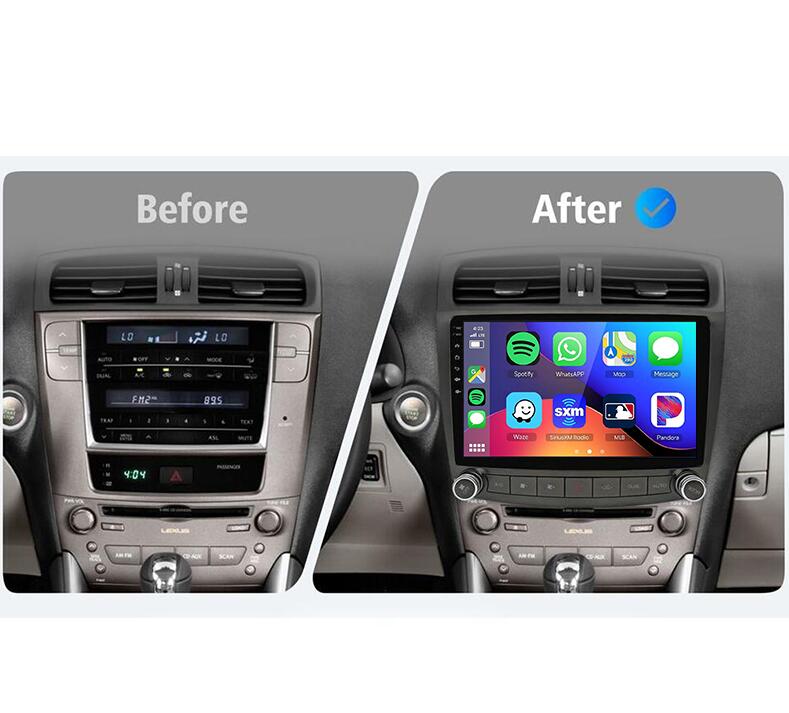 10.1 Inch QLED Android Car Stereo for Lexus IS200 IS220 IS250 IS300 IS350 2005-2012 | Wireless Apple CarPlay Android Auto GPS Head Unit
