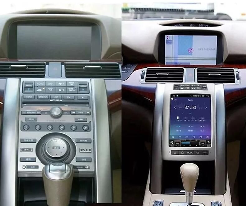 Tesla Style 10.4" Vertical Screen Android Head Unit for Acura RL 2004-2012 - QLED Touchscreen Car Stereo Radio with Wireless CarPlay & Android Auto