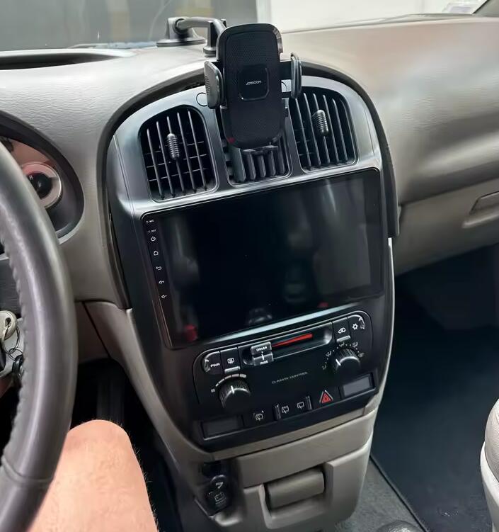 10.1" QLED 2K Touch Screen Radio Replacement Stereo Upgrade for 2001-2008 Dodge Grand Caravan Chrysler Grand Voyager Town & Country | CarPlay Android Head Unit