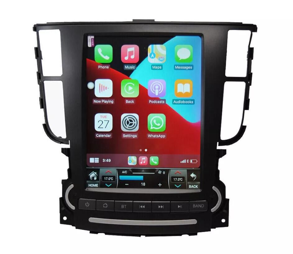 Tesla Style 10.4" Vertical Screen Android Head Unit for Acura TL 2004-2008 - QLED Touchscreen Car Stereo Radio with Wireless CarPlay & Android Auto