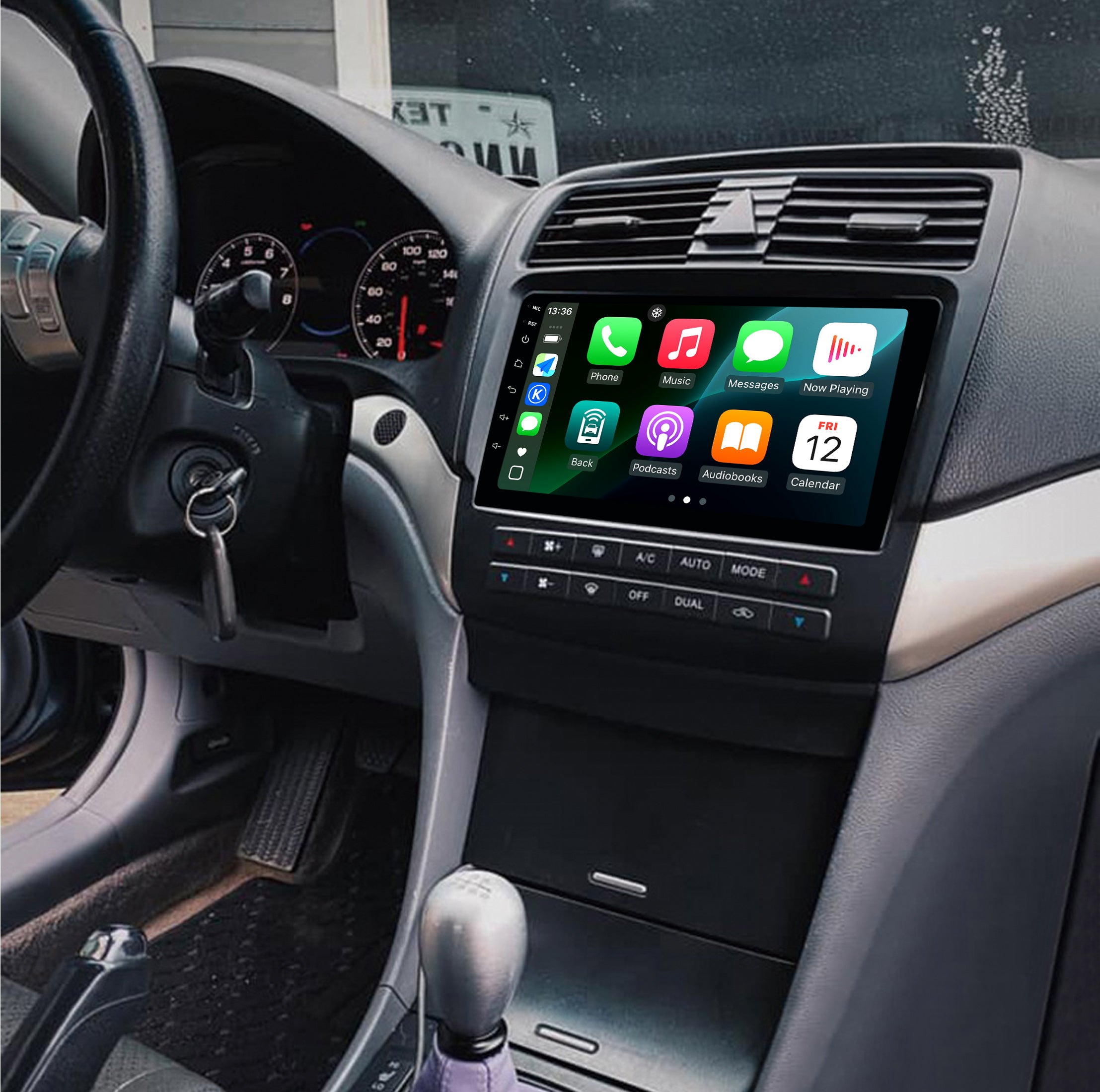 10.1" 2K Android Touchscreen Car Radio for Acura TSX 2003-2008 | Wireless CarPlay & Android Auto | Head Unit Stereo