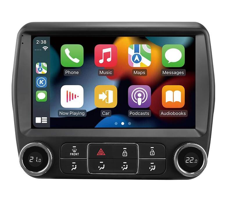 9" QLED 2K Touchscreen Radio Stereo Upgrade for 2010-2015 Chevy Chevrolet Camaro with Wireless Android Auto Head Unit