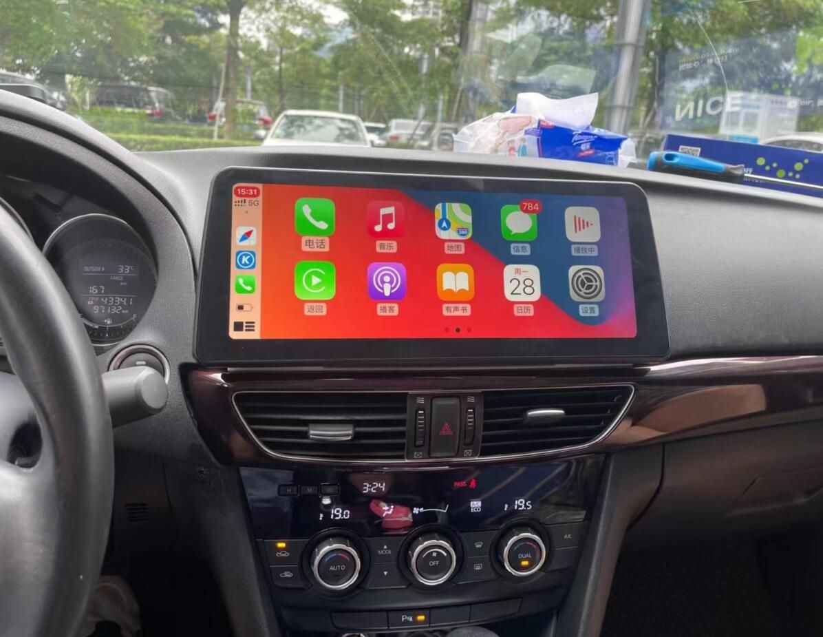12.3" 2K QLED Android Head Unit for Mazda 6 2013-2016 Wireless CarPlay & Android Auto