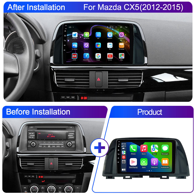 2012-2016 Mazda CX-5 10.1" Touch Screen Head Unit | Android Car Stereo Replacement for CX5 CX 5