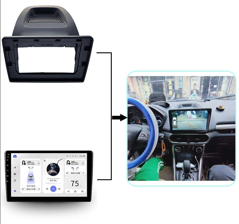 10.1" QLED 2K Touch Screen Radio Replacement for 2017–2026 Ford Fiesta – CarPlay & Android Auto Head Unit Upgrade