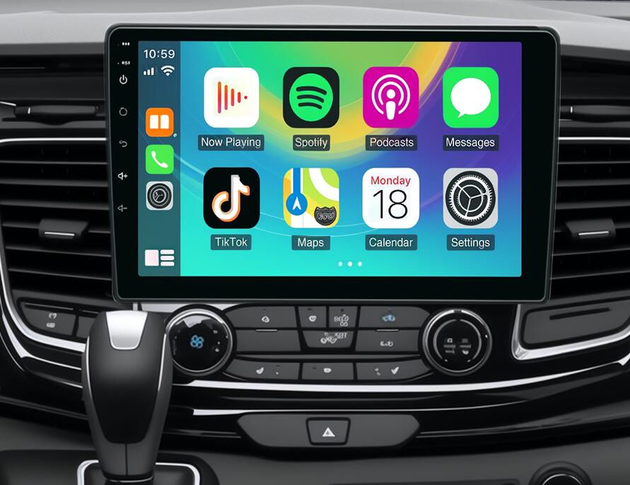 2019-2022 Ford Transit Connect & Transit Custom 9" 2K Android Head Unit Wireless Apple CarPlay & Android Auto Stereo