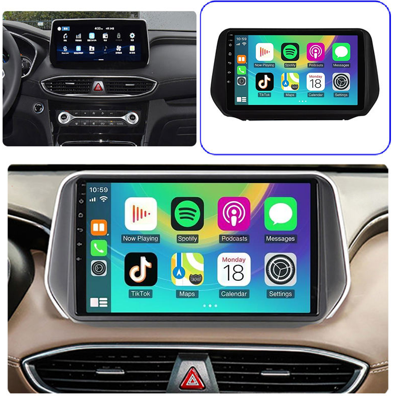 2018-2023 Hyundai Santa Fe ix45 9" Touch Screen Android Head Unit | Car Stereo Replacement