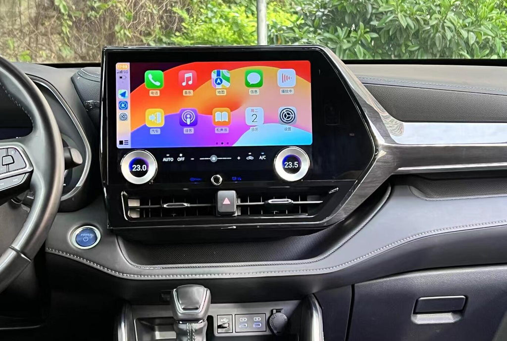 2020-2023 Toyota Highlander 13.3 Inch 2K Android Head Unit Upgrade with Wireless Apple CarPlay