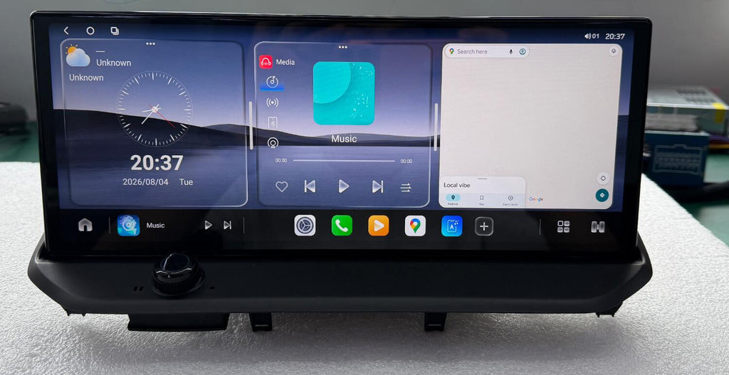 12.3" QLED 2K CarPlay & Android Auto Head Unit Screen Upgrade for 2023-2026 Honda Accord 11th Gen – Plug-and-Play OEM Replacement