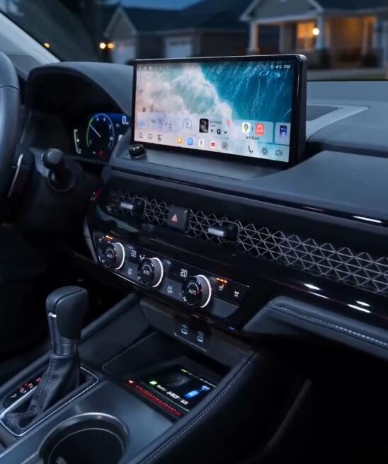 12.3" QLED 2K CarPlay & Android Auto Head Unit Screen Upgrade for 2023-2026 Honda Accord 11th Gen – Plug-and-Play OEM Replacement