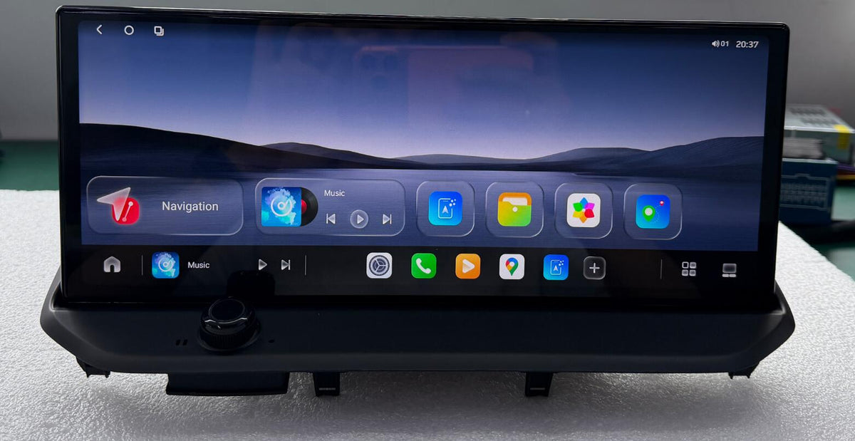 12.3" QLED 2K CarPlay & Android Auto Head Unit Screen Upgrade for 2023-2026 Honda Accord 11th Gen – Plug-and-Play OEM Replacement