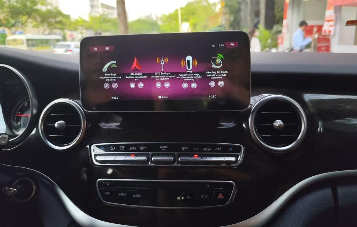 12.3" / 10.25" Android Auto Screen Head Unit Upgrade for Mercedes C‑Class W204 W205, GLC X253, V‑Class W446 V220 (2007–2021) With Wireless Apple CarPlay Android Auto