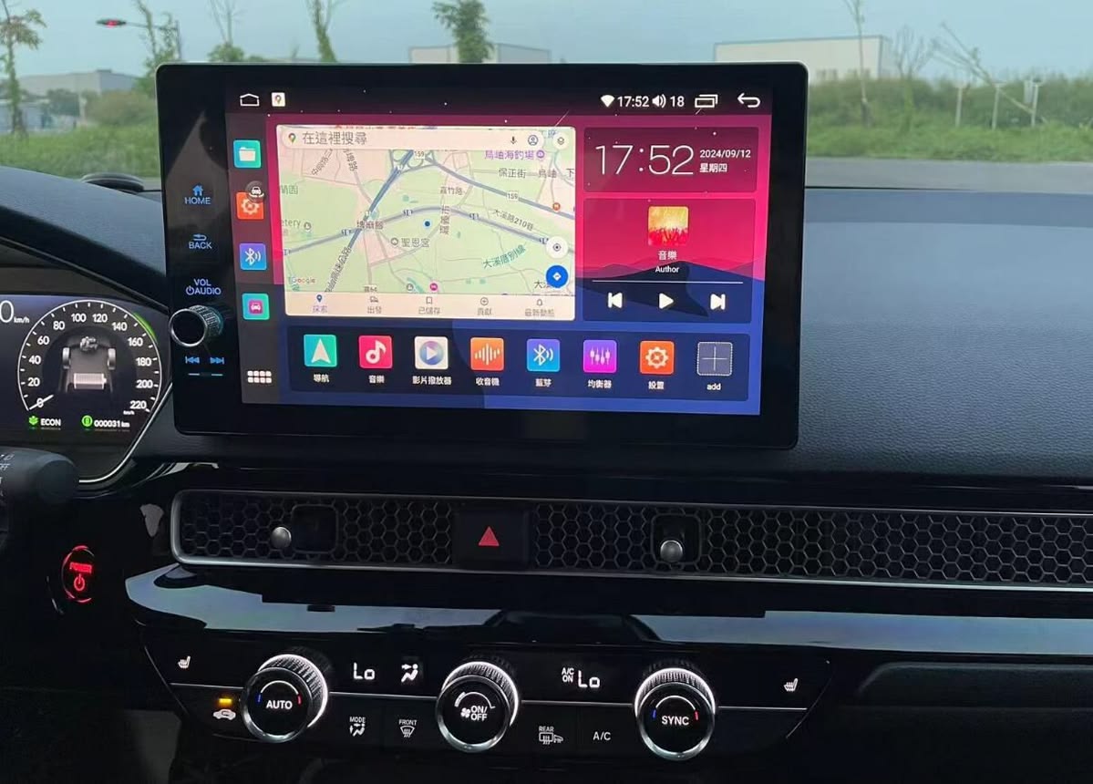 11.6" 2K Honda Civic 11th Gen Radio (2022–2026) – CarPlay & Android Auto