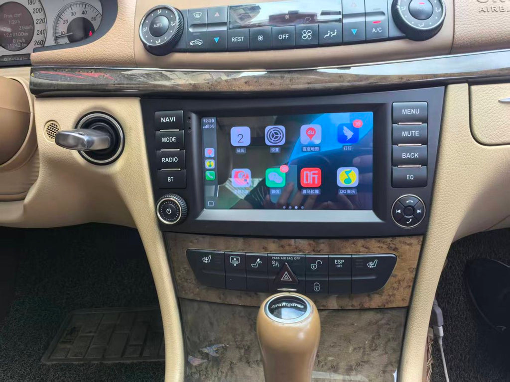 New Aftermarket Android Auto Head Unit Upgrade Car Radio Replacement for 2002-2009 Mercedes-Benz E-Class W211 E200 E220 E300 E350 E240 E270 E280 W219
