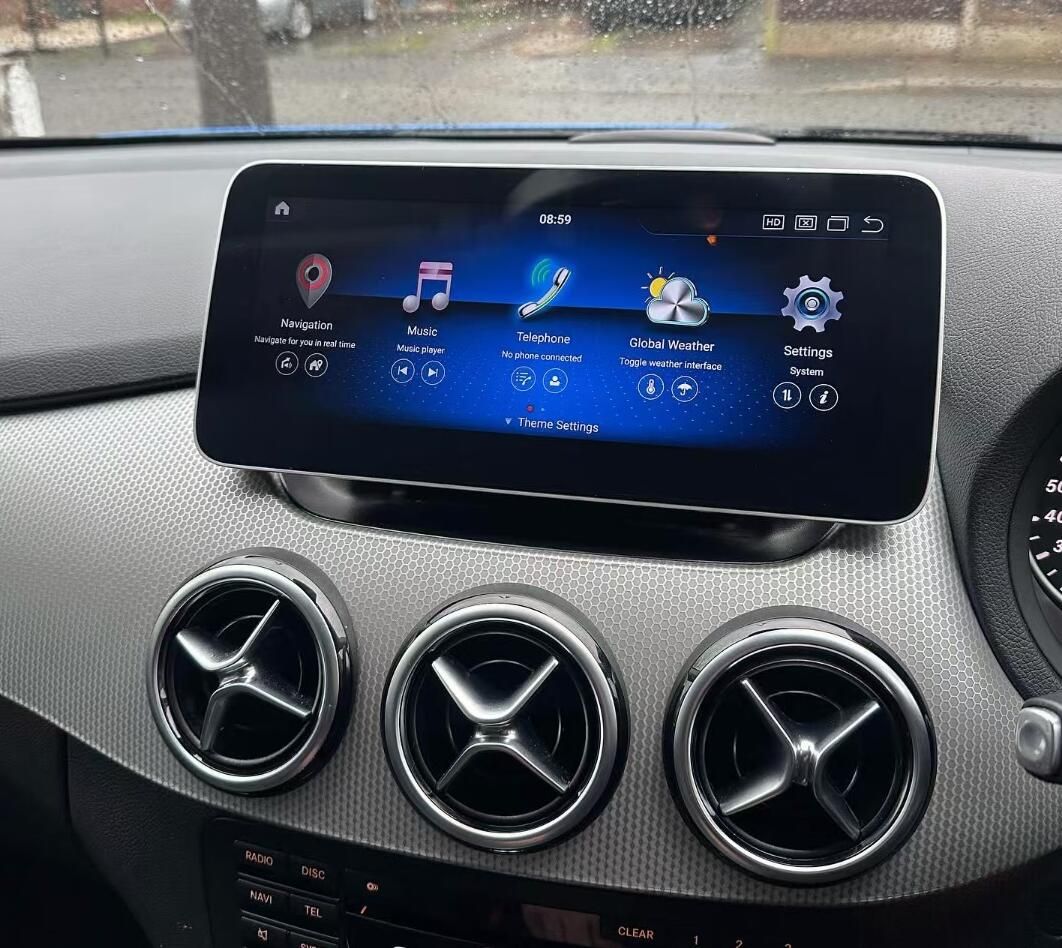 Android Head Unit Car Stereo for Mercedes-Benz B-Class B200 W246 (2012–2018) – Snapdragon 662, 12.3" / 10.25" QLED Touchscreen Upgrade, Wireless CarPlay & Android Auto