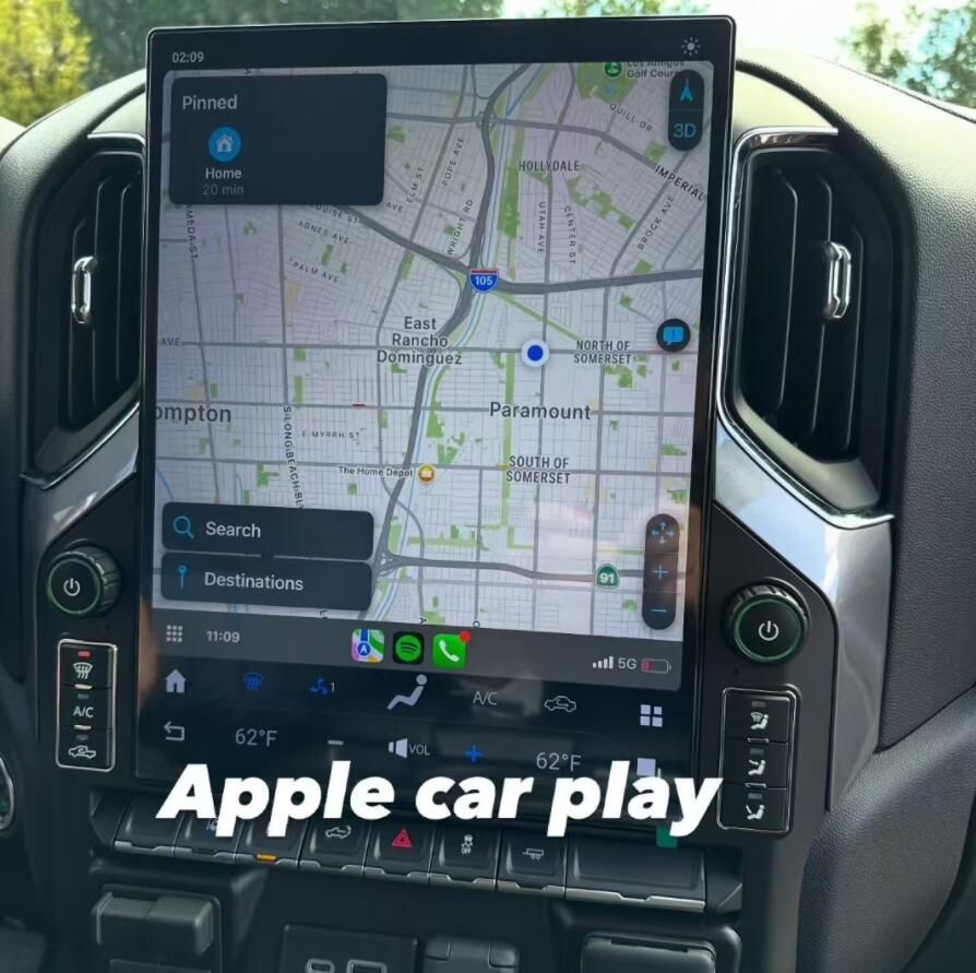 15.6" Tesla-Style Radio for 2019-2023 Silverado & Sierra – CarPlay, Android Auto