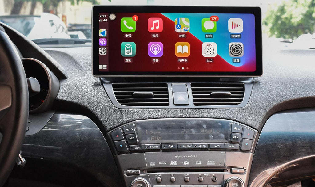 Acura MDX 2007-2013 12.3" 2K QLED Android Head Unit Touch Screen Stereo - Wireless CarPlay & Android Auto Upgrade