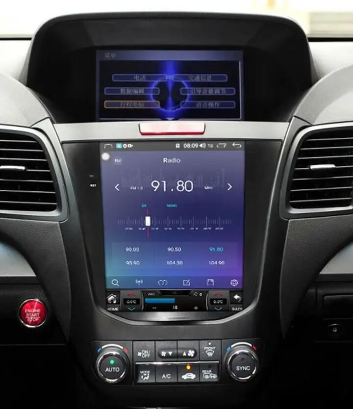Tesla Style 10.4" Vertical Screen Android Head Unit for Acura RDX 2013-2018 - QLED Touchscreen Car Stereo Radio with Wireless CarPlay & Android Auto
