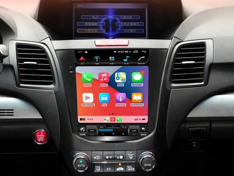 Tesla Style 10.4" Vertical Screen Android Head Unit for Acura RDX 2013-2018 - QLED Touchscreen Car Stereo Radio with Wireless CarPlay & Android Auto