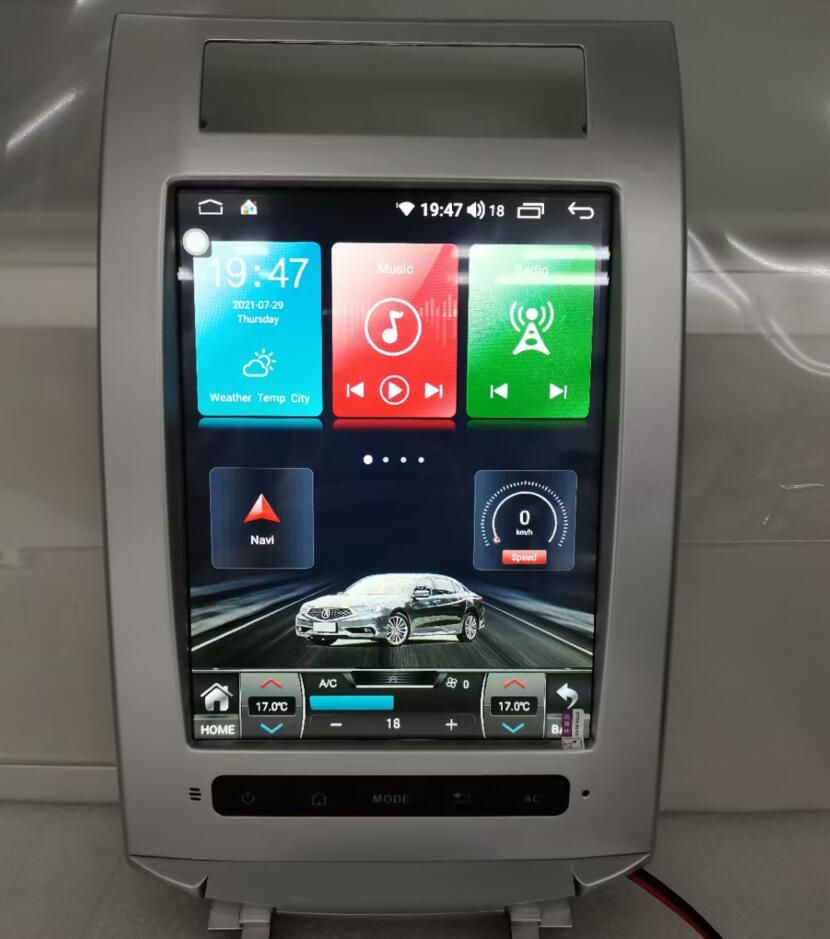 Tesla Style 10.4" Vertical Screen Android Head Unit for Acura RL 2004-2012 - QLED Touchscreen Car Stereo Radio with Wireless CarPlay & Android Auto