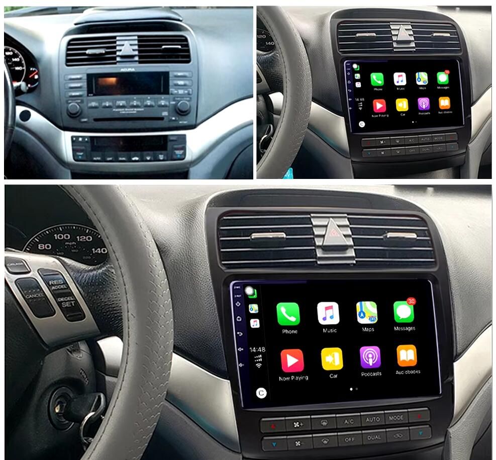 10.1" 2K Android Touchscreen Car Radio for Acura TSX 2003-2008 | Wireless CarPlay & Android Auto | Head Unit Stereo