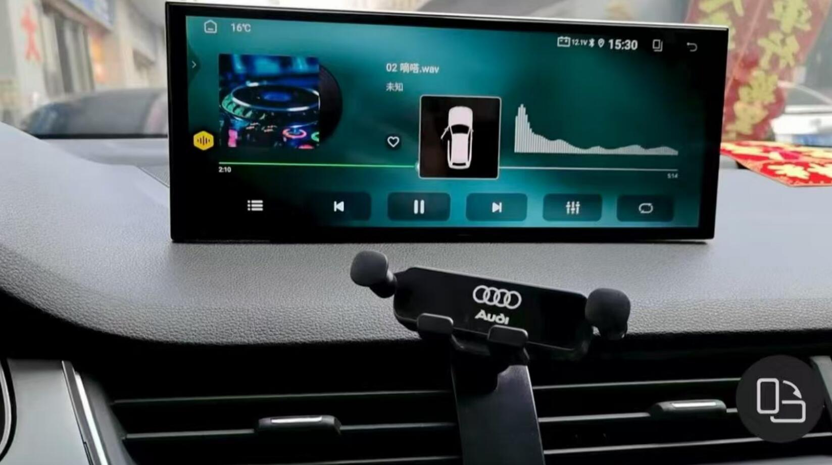 12.3" 9" QLED Touch Screen Radio Replacment for 2016 2017 2018 2019 Audi Q7 Android Head Unit Stereo Upgrade with Wireless Apple CarPlay Android Auto