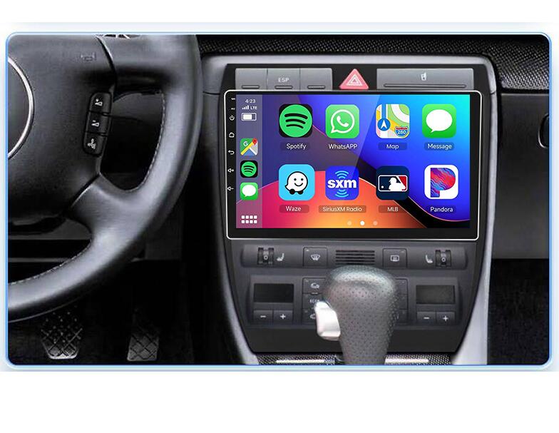 1997-2004 Audi A6 C5 / S6 / RS6 9" 2K Touch Screen Radio Replacement Stereo Upgrade – GPS Navigation System Apple CarPlay Android Head Unit