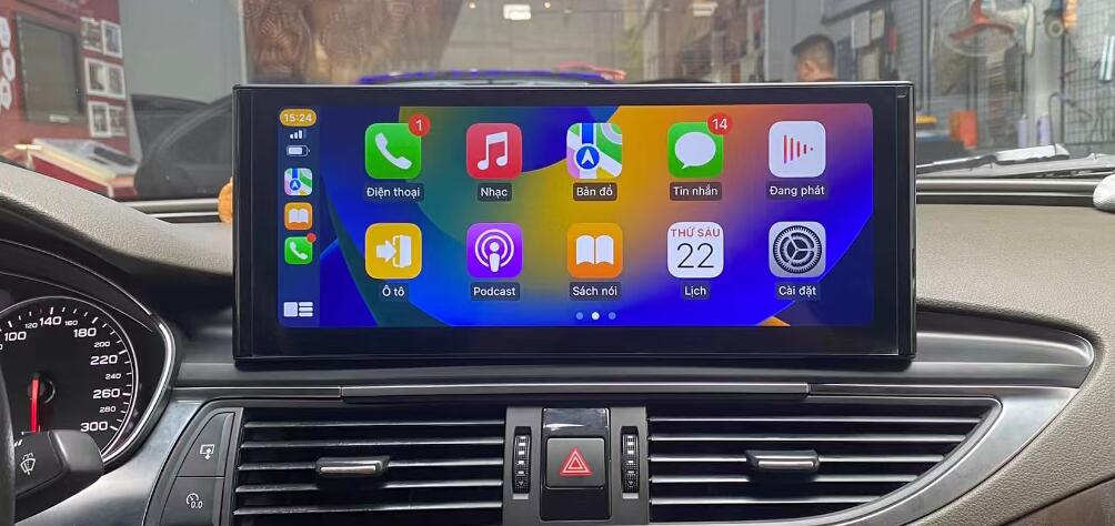 10.25" / 12.3" Touch Screen Upgrade Android Head Unit Radio Replacement for Audi A6 C6 C7 S6 RS6 A7 S7 RS7 2005-2018 With Wireless Apple CarPlay Android Auto