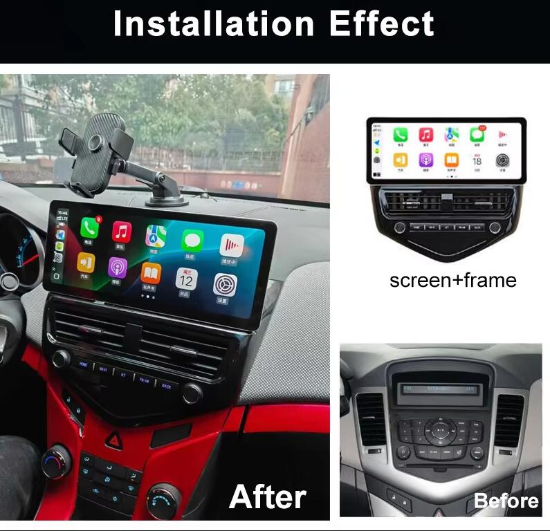12.3" Touch Screen Aftermarket Radio Android Head Unit for 2008-2016 Chevrolet Chevy Cruze GPS Navigation System CarPlay
