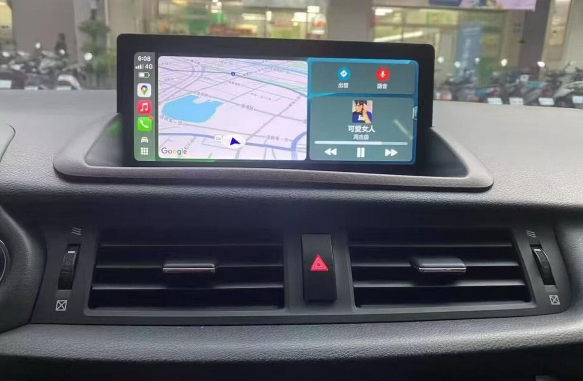 10.25" Touch Screen Radio Replacement for 2010-2022 Lexus CT 200h CT200h Wireless Apple CarPlay Android Auto Head Unit Stereo Upgrade GPS Navigaiton System