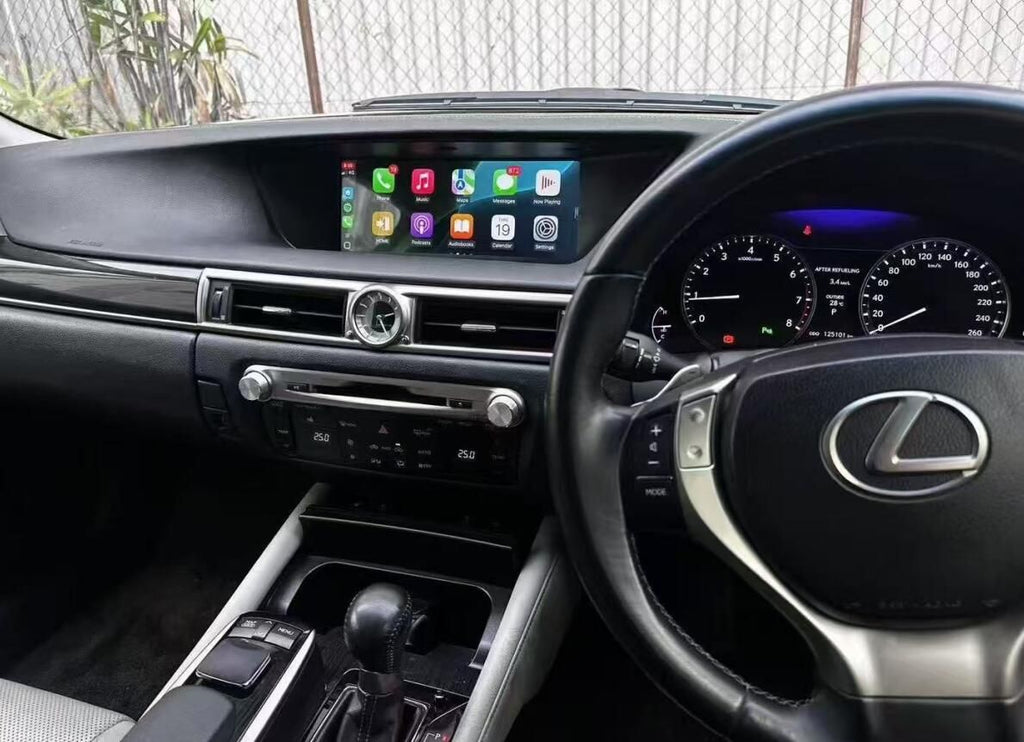 2012-2021 Lexus GS GS250 GS300 GS350 GS450h F Sport 12.3" QLED Touch Screen Radio Replacement Android Head Unit Stereo Upgrade Wireless Apple CarPlay Android Auto