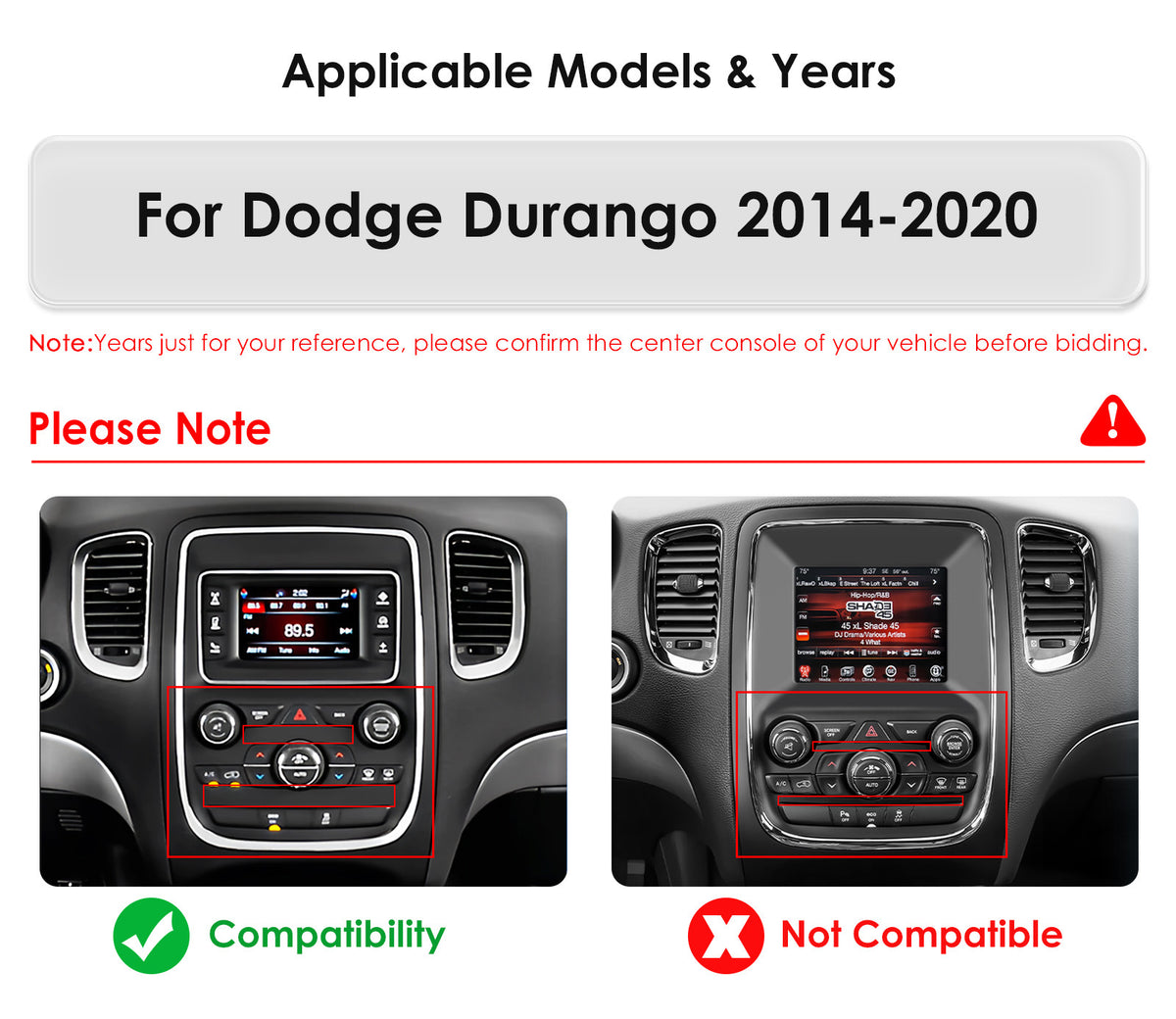 Dodge Durango 2014-2020 9-Inch 2K OEM-Style Radio Replacement Screen Upgrade – Wireless CarPlay & Android Auto Head Unit