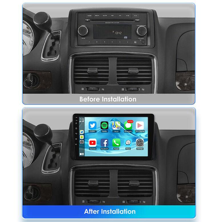 2008-2020 Dodge Grand Caravan & 2011-2016 Chrysler Grand Voyager / Town & Country 9" QLED 2K Touch Screen Radio Replacement Stereo Upgrade – CarPlay Android Head Unit