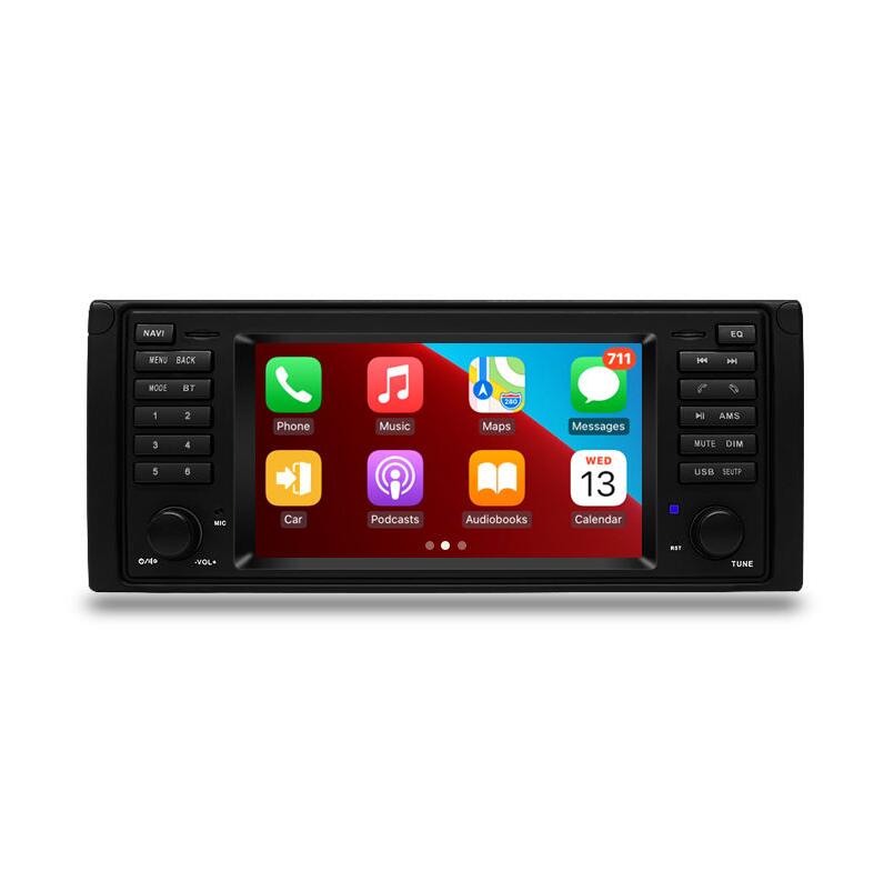 7" OEM Style Touch Screen Radio Stereo Replacement Android Auto Wireless Apple CarPlay Head Unit Upgrade for BMW 5 Series E39 X5 E53 M5 1996-2003