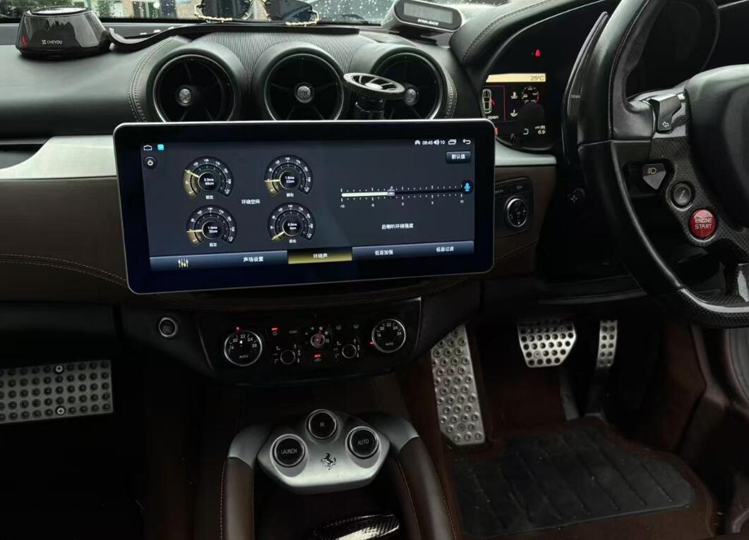2011-2016 Ferrari FF Stereo Car Radio Replacement 12.3" QLED Touch Screen Android Head Unit with Wireless Apple CarPlay Android Auto