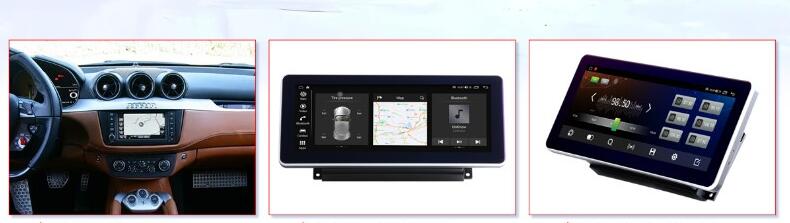 2011-2016 Ferrari FF Stereo Car Radio Replacement 12.3" QLED Touch Screen Android Head Unit with Wireless Apple CarPlay Android Auto