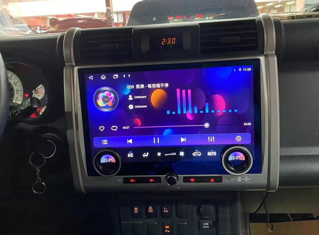 2007-2023 Toyota FJ Cruiser New Aftermarket Car Radio Replacement 13.3" QLED Touch Screen Display Android Head Unit Stereo Upgrade GPS Navigaiton Infotainment System Wireless Apple CarPlay Android Auto 4G WIFI