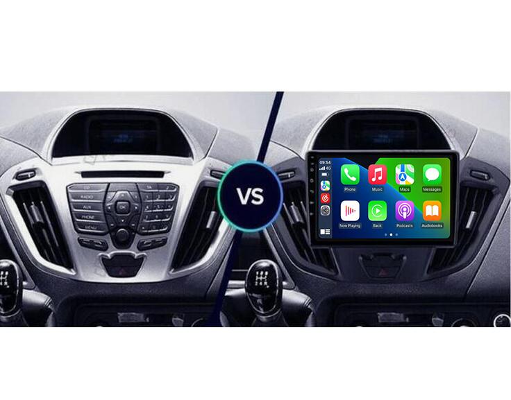 2013-2019 Ford Tourneo Custom & Transit 9 Inch QLED Android Touch Screen Radio with Wireless CarPlay