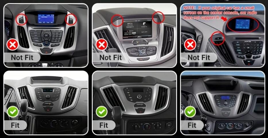 2013-2019 Ford Transit Tourneo Custom 9" 2K QLED Android Head Unit Wireless CarPlay Stereo Upgrade
