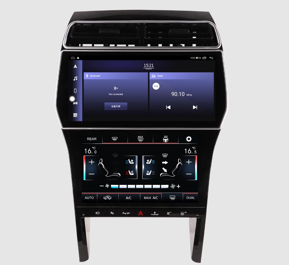 2011-2019 Ford Explorer 12.3"+10.1" Digital AC Climate Dual Screen Radio Replacement Android Head Unit Stereo Upgrade Wireless Apple CarPlay Android Auto