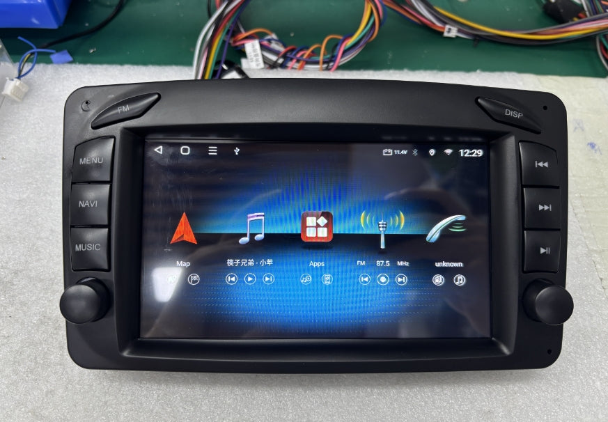 7" OEM Style Touch Screen Android Car Stereo Head Unit with Wireless Apple CarPlay & Android Auto for Mercedes-Benz W203 W209 W210 W163 W170 W168 W463 G500 G55 G63 Vito Viano Vaneo