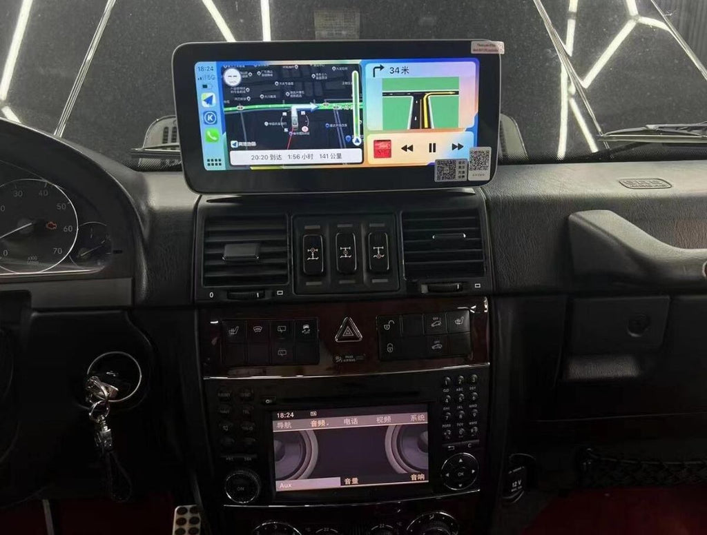 10.25/12.3 Inch Touch Screen Android Head Unit for Mercedes-Benz G-Class G-Wagon G350 G500 G55 W463 W461 2001-2012 Wireless CarPlay Android Auto Car Stereo GPS