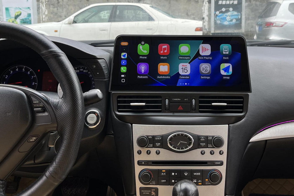 2004-2013 Infiniti G25 G35 G37 Android Head Unit 12.3" 2K Touchscreen Car Stereo with Wireless Apple CarPlay & Android Auto for Nissan Skyline