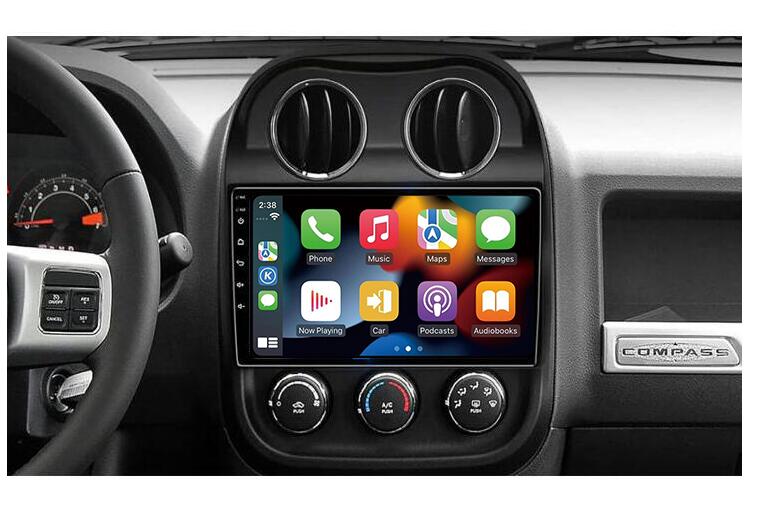 Jeep Patriot Compass 2007-2023 10.1" 2K QLED Touch Screen Wireless CarPlay Android Auto Head Unit