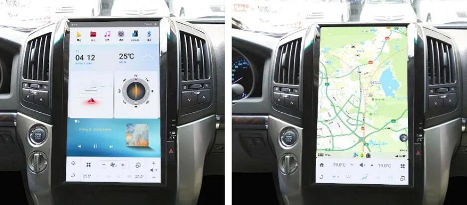 Toyota Land Cruiser LC200 J200 200 Series (2008–2015) 12.1-Inch / 16-Inch Tesla-Style Vertical Touch Screen Radio Upgrade – Wireless Apple CarPlay & Android Auto Head Unit