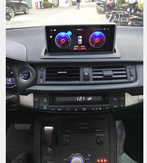 10.25" Touch Screen Radio Replacement for 2010-2022 Lexus CT 200h CT200h Wireless Apple CarPlay Android Auto Head Unit Stereo Upgrade GPS Navigaiton System