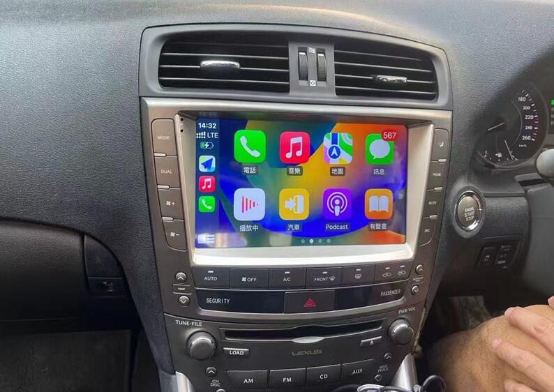 9-Inch OEM-Style Touch Screen Radio Replacement for Lexus IS250 IS300 IS200 IS220 IS350 XE20 (2005–2012) – CarPlay & Android Auto Stereo Upgrade